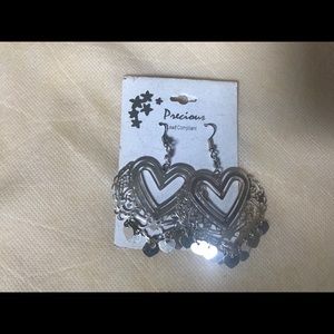 Heart Dangle Earrings